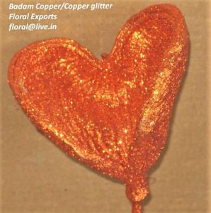 Badam Copper with Copper Glitter F