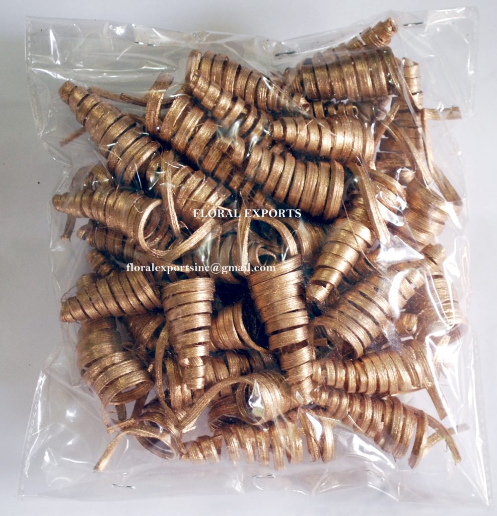 CANE CONE MINI GOLD 50 PCS. POLY