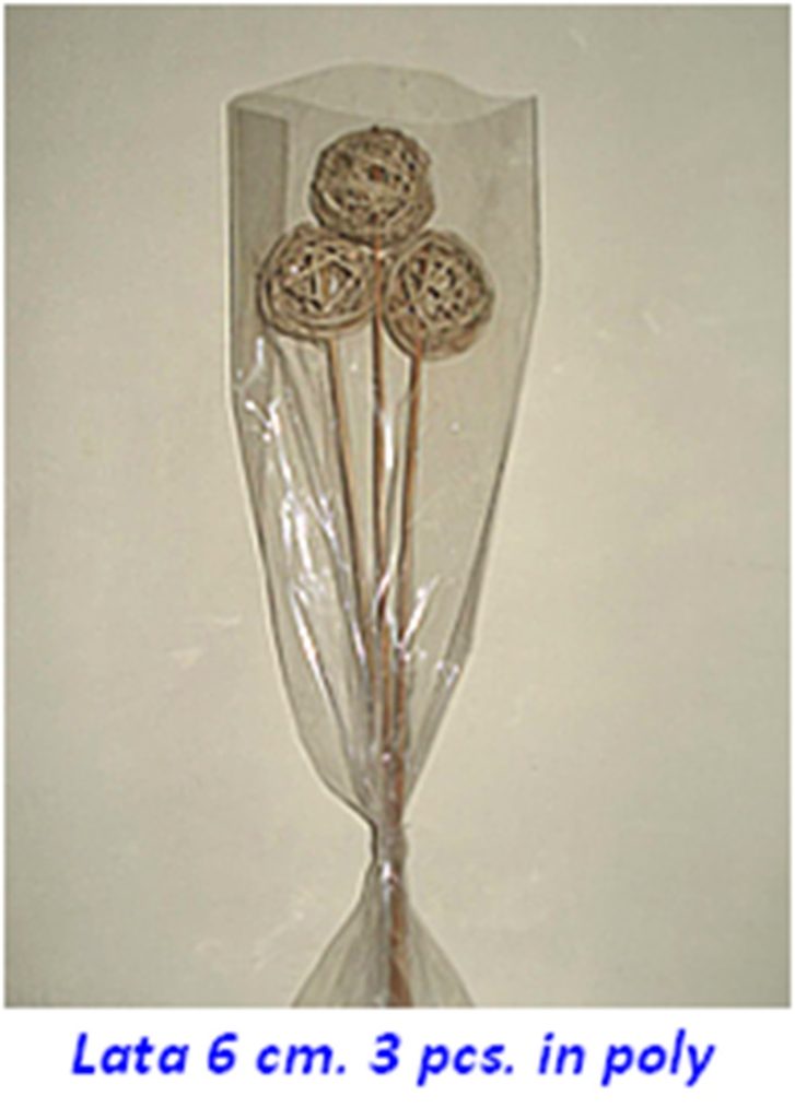 LATA BALL ON STICK 3 PCS. IN POLY