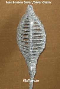 Lata Lanton Silver with Silver Glitter