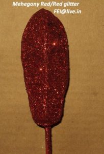 Mehegony Red with Red Glitter